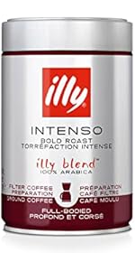 Amazon | イリー ブレンド エスプレッソ 粉 モカ ミディアムロースト